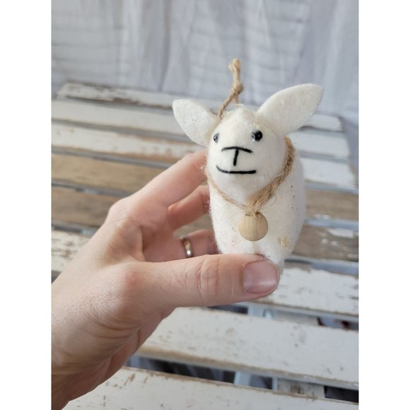 Sheep Barn ornaments country folk art Xmas holiday tree - Picture 2 of 6